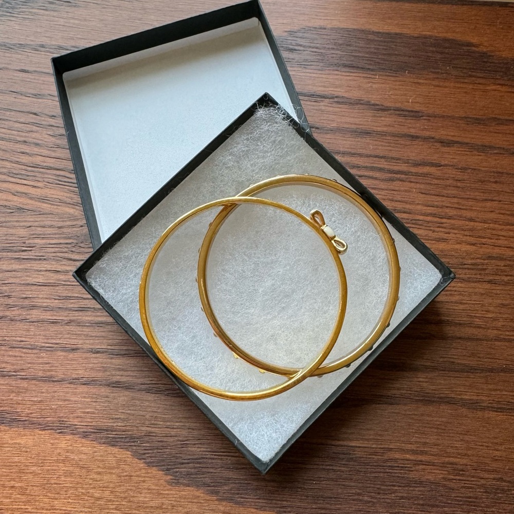 Kate Spade Cream and Gold Bracelet Set
